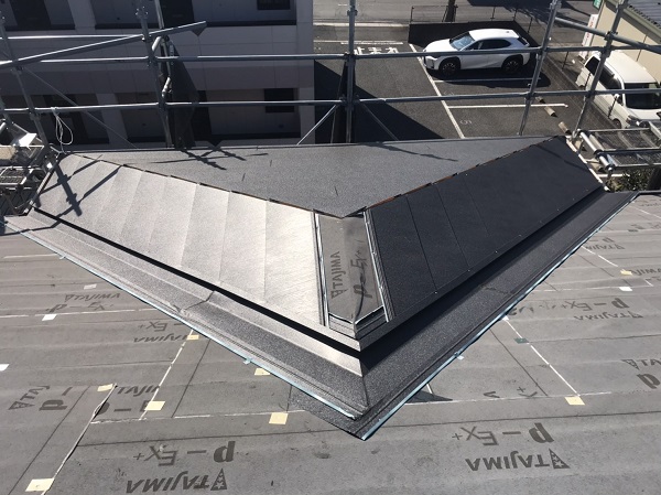 千葉県市原市　屋根カバー工法　ガルバリウム鋼板 (3)
