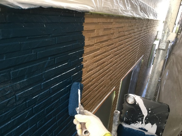 千葉県市原市　外壁塗装・屋根塗装　ローラー工法と吹き付け工法の違い　日本ペイントラジカル制御型塗料　パーフェクトトップ (1)